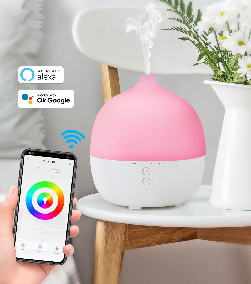 RSH TUYA Electric Smart Scent Diffuser Machine  Essential Oil Diffuser Ultrasonic Humidifier Fresh Air Cool Mist Humidifier