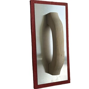 Truelle à béton carrée en caoutchouc rouge de qualité industrielle, best-seller, avec manche en <span class=keywords><strong>bois</strong></span> <span class=keywords><strong>ou</strong></span> en <span class=keywords><strong>plastique</strong></span>, lame de 12 pouces, poignée ergonomique - Product Image 5