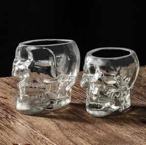 Vaso de cristal con forma de calavera para cóctel, vaso creativo para whisky, sin plomo, 80ml, venta al por mayor - Product Image 2