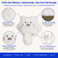 Jouet à mâcher pour chat en peluche en forme de hamster mignon avec herbe à chat naturelle pour chatons d'intérieur et chats adultes