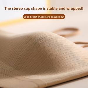 Soutien-gorge push-up de <span class=keywords><strong>sport</strong></span> mince pour femmes beauté emballage léger vêtements d'extérieur coupe solide sans fil bretelles ajustées rembourrées pour grande poitrine non - Product Image 3