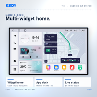 Layar Android Mobil T100 Stereo Radio Mobil Audio Mobil Android Pemutar Android Layar Sentuh Bluetooth