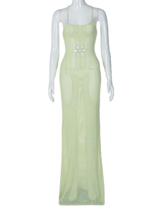 <span class=keywords><strong>Pull</strong></span> en maille décontracté d'été, style européen <span class=keywords><strong>et</strong></span> américain, uni, tendance, sexy, dos nu, col en V, bretelles spaghetti, ajouré - Product Image 5