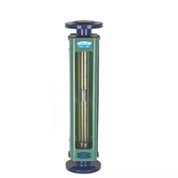 Débitmètre Rotamètre en Verre Chimique à Connexion à Bride en Acier Inoxydable à Aire Variable OEM