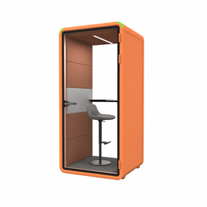 Cabina de oficina acústica portátil individual, cabina de trabajo silenciosa móvil, cabina de oficina pequeña ideal para espacios de trabajo compartidos - Product Image 4