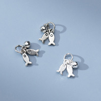 A2151 pendentif à breloque en argent sterling s925 chaud collier de poisson bracelet pendentif à breloque pour la fabrication de bijoux bricolage