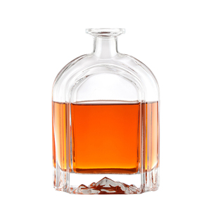 Bouteilles de <span class=keywords><strong>vin</strong></span> vides transparentes de petite taille, capacité 750 ml, en verre flint mat, pour brandy, whisky, gin, tequila, avec bouchon couronne, haute qualité - Product Image 3