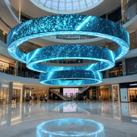 Mur vidéo LED P2, écran LED intérieur, panneau d'affichage LED flexible et incurvé pour centre commercial, exposition, publicité HD