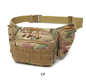 DFW0114 Riñonera Ajustable de Gamuza con Camuflaje Verde Caqui y Negro, con Sistema Molle, Material Superior y Cinturones Cómodos - Product Image 1