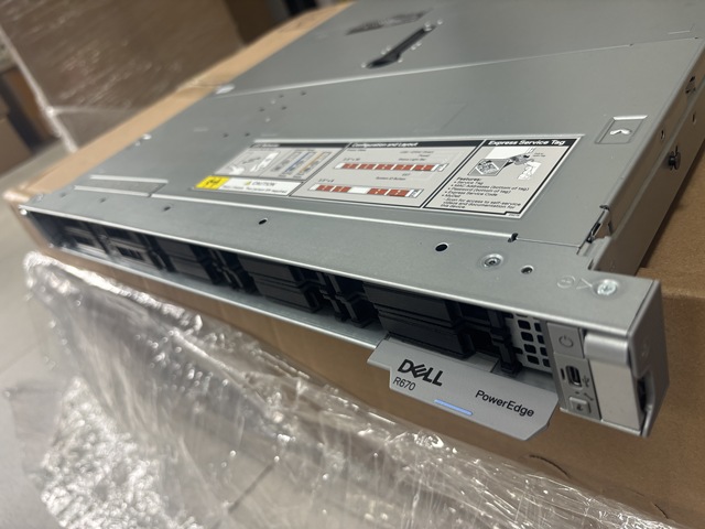 PowerEdge R670 1U Enterprise-class Server, Supports NVMe, SAS, and SATA Hard Drives
