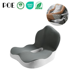 Cojín de Asiento Integrado con Soporte Lumbar y de Cadera de Espuma Viscoelástica con Técnica de Costura para Alivio de Espalda y Glúteos - Product Image 1