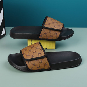 男性用スリッパデザイナー,工場直販メンズ新しい滑り止めホームスリッパ夏プリント - Product Image 2