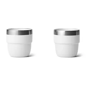 2024 thiết kế mới 4oz 6oz cà phê mini Stackable cup chân không cách điện cốc cà phê thép không gỉ Lớp phủ gốm cốc cà phê