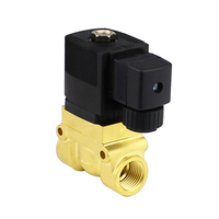 Vanne solénoïde haute pression et haute température série 5404, 50 bars, 1/4 3/8 1/2 BSP, 12V 24V DC AC220V N.C, vanne pilote en laiton PTFE