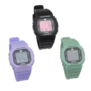 New Cheap Multifunction Digital Sports Watch For Kids Waterproof Fashionable PC Material Colorful Unique For Outdoor Students