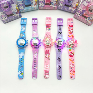 นาฬิกาอิเล็กทรอนิกส์ลายการ์ตูน สายพลาสติกสีสันสดใส นาฬิกาของขวัญสำหรับการค้าต่างประเทศ - Product Image 4