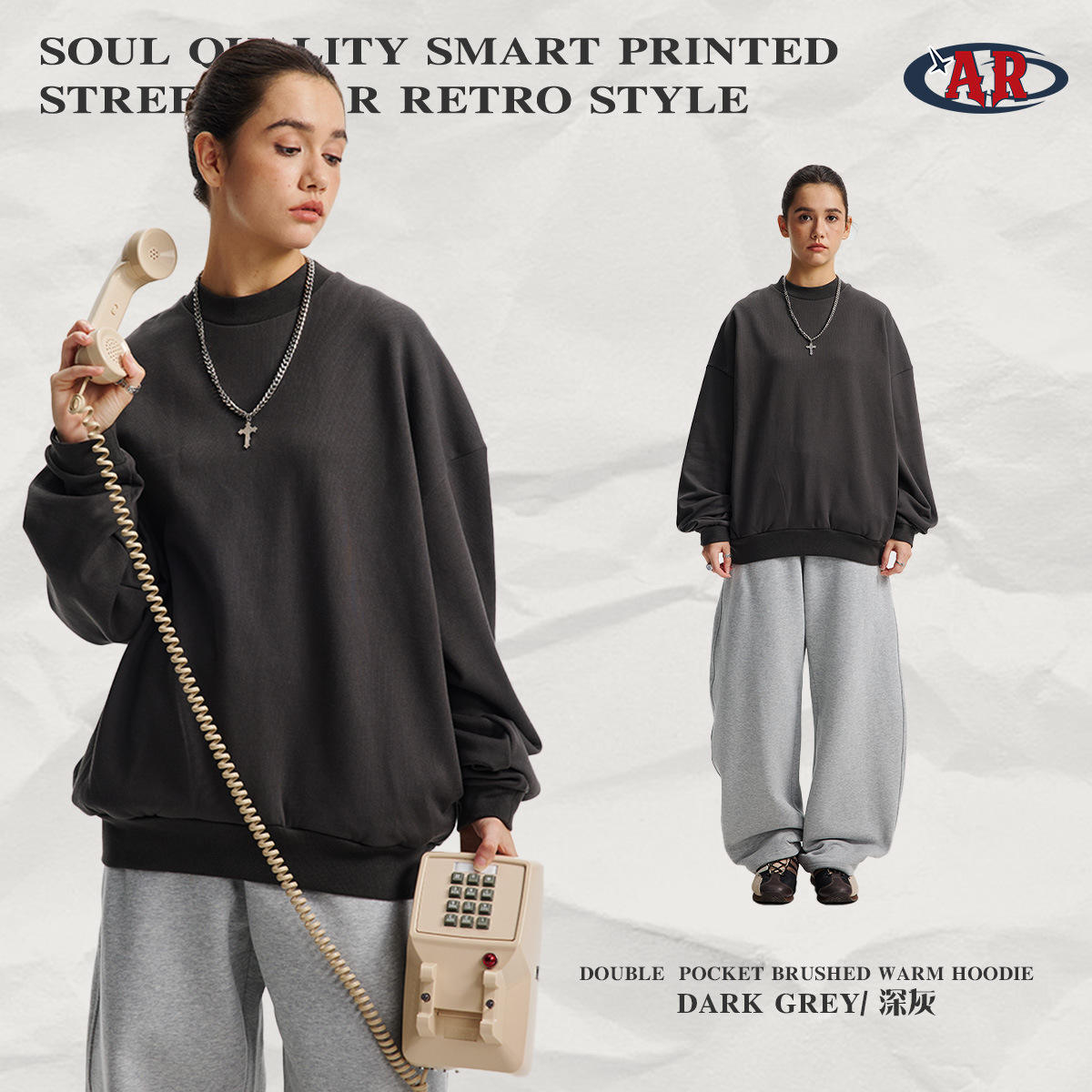 เสื้อ E05-สีเทาเข้ม