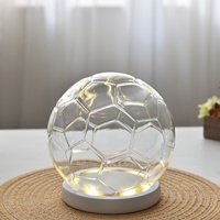 Dôme de présentation créatif en verre borosilicate pour football, anti-poussière, fait main, pour fleurs séchées, ornement de la Scottish Premiership