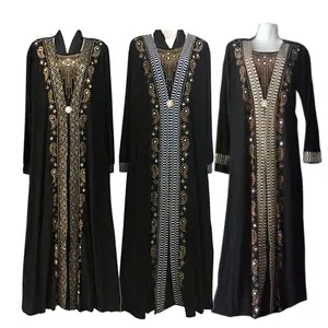 Abaya 여성 이슬람 의류 이슬람 새로운 기질 긴 스커트 쉬폰 불규칙한 목도리 드레스 전통적인 이슬람 의류