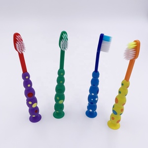 Hot Selling Kids <strong>Toothbrush</strong> with Fun Suction Cup - Product Image 1