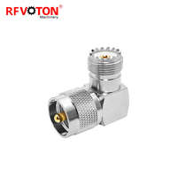 Adaptateur d'alimentation d'usine prise UHF mâle à uhf femelle Jack coude à angle droit 90 degrés RA rf connecteur coaxial adaptateur de convertisseur