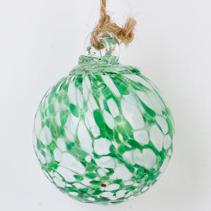 Boules de Noël <span class=keywords><strong>en</strong></span> <span class=keywords><strong>verre</strong></span> Décoration suspendue pour l'extérieur Décoration d'arbre de Noël Pendentif Boules de <span class=keywords><strong>verre</strong></span> colorées Disposition de la scène de Noël - Product Image 2