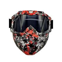 Masque de protection UV400 amovible Kaiyue pour casque de moto tout-terrain, cyclisme, pêche et sports de plein air, anti-poussière