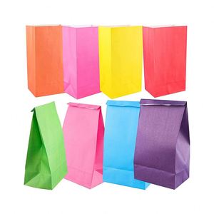 Bolsas de Regalo de Papel Kraft para Fiestas, Bolsitas de Papel para Donuts, Bolsitas Pequeñas para Regalos de Cumpleaños Infantiles, Bodas - Product Image 1