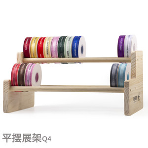Estante de Almacenamiento de Cintas de Madera de 4 Niveles, Multicapa, para Organización de Manualidades - Product Image 4