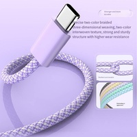 Câble de données Type-C DENIXI en gros, couleur macaron, câble de charge USB à charge rapide