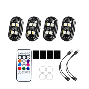 Đèn LED RGB Nhấp Nháy Xe Máy Đèn LED Flash Vị Trí Không Dây Đèn Máy Bay Máy Bay Trực Thăng Đèn Cảnh Báo Phụ Kiện Xe Hơi - Product Image 1