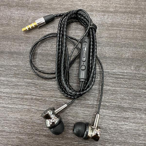 Auriculares con cable P9 Duyal Drib de 3,5mm con controlador dinámico de 32 bits Soft <span class=keywords><strong>Buds</strong></span> Big Shoe Lace Blue Digit Music Handsfree JL Chipset - Product Image 1