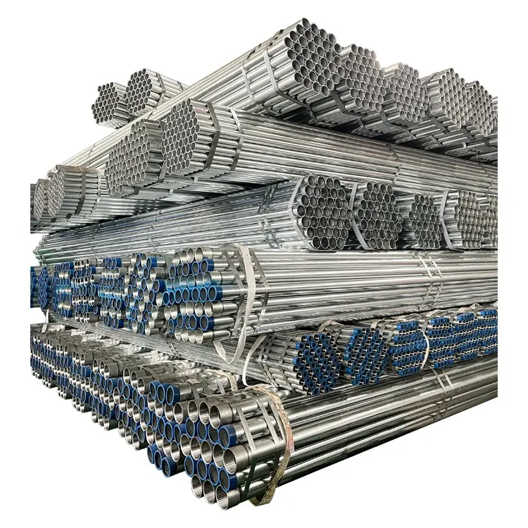 Tianjin Youfa factory BS1387 Light / medium grade Hot dipped galvanized welded ms steel pipes