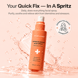 Spray Visage à l'Acide Hypochloreux Antibactérien, Conçu pour Peaux Sensibles, Améliore les Imperfections et l'Acné, Apaise les Rougeurs, les Coups de Soleil et les Irritations - Product Image 6