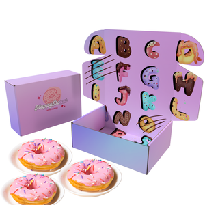 Custom Design Logo Eco Friend Food Grade Printing Foldable Cake Cookie Bread Pastry Donut Macaron Paper Packaging Boxes