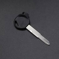 Clé de moto magnétique en acier inoxydable, pour côté gauche, droit, lame non gravé, blanc
