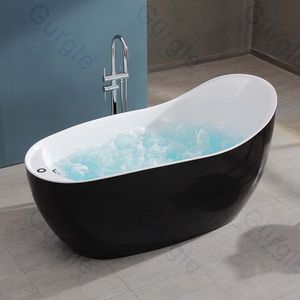 Baignoire à motifs de massage autoportante en acrylique 1.7m personnalisée 10 baignoires à jets d'air baignoires d'<span class=keywords><strong>hydro</strong></span>-massage - Product Image 5