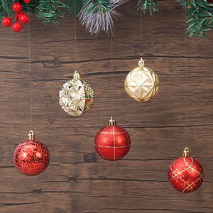 100 pièces <span class=keywords><strong>de</strong></span> boules <span class=keywords><strong>de</strong></span> Noël rouges <span class=keywords><strong>de</strong></span> haute qualité, décorations d'arbre pré-électroplaquées, pendentifs pour mariage <span class=keywords><strong>et</strong></span> fête, incassables <span class=keywords><strong>et</strong></span> lumineuses - Product Image 4