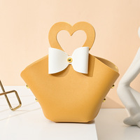 Boîte en cuir portable pour mariage, cadeau, bonbons, emballage de Noël