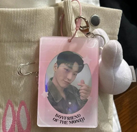Penyangga Kartu Foto Akrilik Kpop Custom, Gantungan Kunci Magnet, Tempat Kartu K-pop
