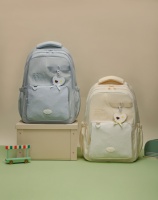 Nueva Mochila Unisex de Tela Suave para Estudiantes de Secundaria y Preparatoria, Gran Capacidad de 20-39L, Impermeable, de Poliéster, con Cierre, para Computadora