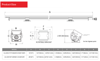 Luz Lineal LED RGB DMX de Aluminio con Certificación ETL, Resistente al Agua IP65, Garantía de 5 Años, CCT Seleccionable, Regulable, 50000 Horas de Iluminación