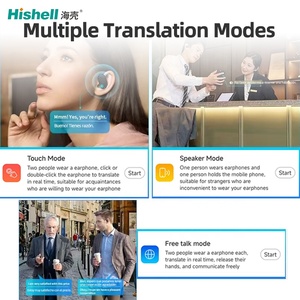 Tai nghe Dịch Thuật Học Tập đa ngôn ngữ ai <span class=keywords><strong>M70</strong></span> Tai nghe dịch thuật đàm thoại song ngữ thời gian thực - Product Image 6