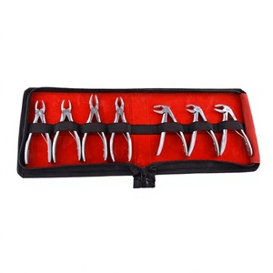 Kit de Pinzas de Extracción Pedo, Juego de 7 Piezas, Cirugía General, Manual, Acero Inoxidable Alemán, Clase II, Certificado CE, Pinzas de Extracción Dentales - Product Image 1