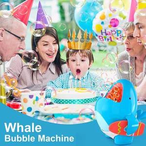 เครื่องยิงฟองอากาศอัตโนมัติรูปปลาวาฬของเล่นกลางแจ้งเครื่องยิงฟองสบู่พร้อม2000 + ฟองต่อนาทีและ2โหมดสำหรับเด็ก - Product Image 4