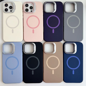 เคสซิลิโคนเหลว S117 พร้อมที่ยึดเลนส์กล้องสำหรับ iPhone 18 17 16~12 Pro Max เคสกันกระแทกแบบแม่เหล็กสำหรับ Samsung - Product Image 2