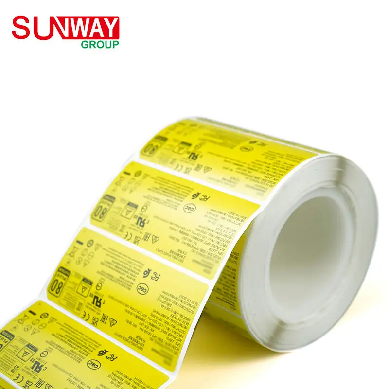 Custom Waterproof Strong Self Adhesive Chemicals Dangerous Goods Warning Sticker Packaging Chemicals Caution Label
