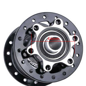 Meroca, 5 rodamientos, freno de disco de 6 pernos, buje de bicicleta de montaña MTB, 8 9 10 11 <span class=keywords><strong>velocidades</strong></span>, bujes delanteros traseros de aleación de aluminio con casete <span class=keywords><strong>Shimano</strong></span> HG - Product Image 2