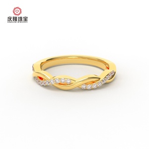 Luxury Personalized Classic <b>Couple</b> Jewelry Twisted Lab Grown Diamond IGI Certified Women <b>Rings</b> Wedding <b>Rings</b> Matching Gift - Product Image 5