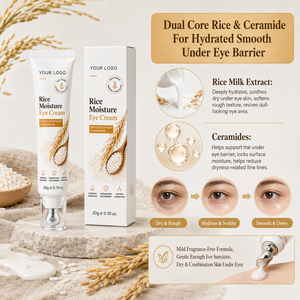 Crema Contorno de Ojos Refrescante con Rodillo Metálico, Nutre los Ojos Cansados, Retiene la Humedad, Reduce las Arrugas, con Extracto de Arroz y Ceramida - Product Image 4